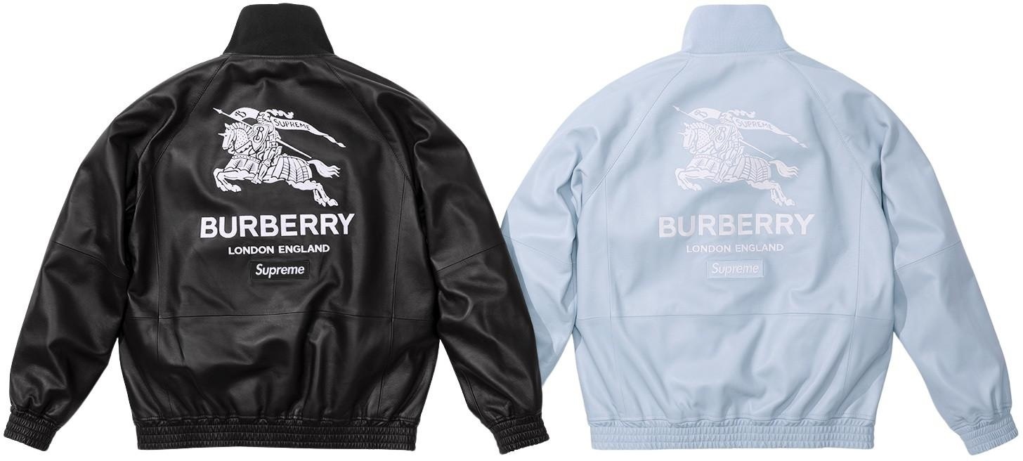 *Burberry exclusive* Supreme®/Burberry® Leather Track Jacket